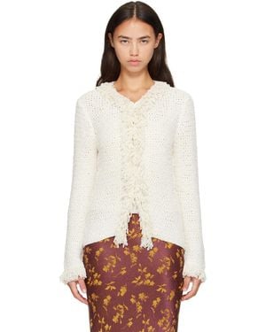 Proenza Schouler Off- Nilo Cardigan - White