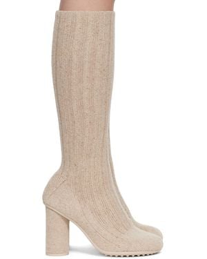 Bottega Veneta Atomic Boots - Natural
