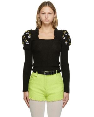 Cormio Oma Embroidered Knit Jumper - Black