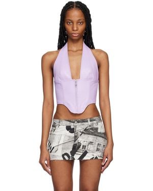 Miaou Purple Hannah Jewett Edition Mara Corset - Black