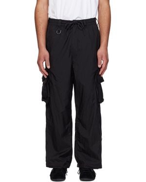 Y-3 Nylon Wi 3 Stripes Cargo Trousers - Black