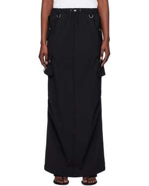 Coperni Tailored Cargo Maxi Skirt - Black