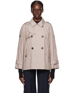 Max Mara ブラウン Dtrench ジャケット - ナチュラル