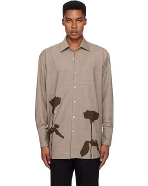 Ludovic de Saint Sernin Go To Flower Shirt - Natural