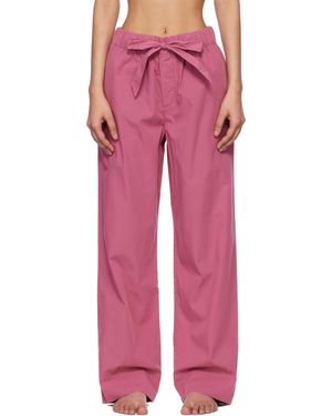 Tekla Poplin Pyjama Trousers - Pink