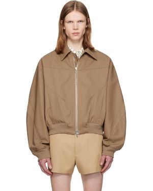 Louis-Gabriel Nouchi Oversized Bomber Jacket - Natural