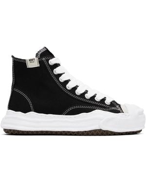 Maison Mihara Yasuhiro ブラック 'Hank' Og Sole キャンバス スニーカー