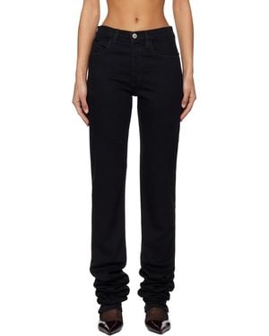 The Attico Washed Stretch Jeans - Black
