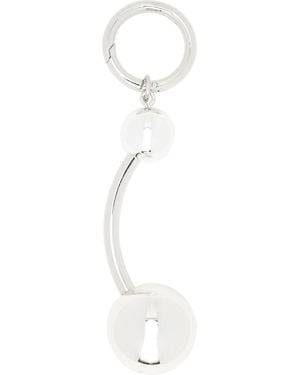 Justine Clenquet Connie Piercing Keychain - White