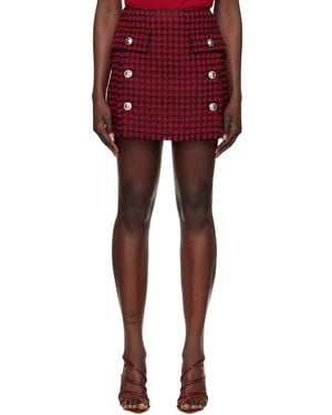 Versace Tweed Miniskirt - Red