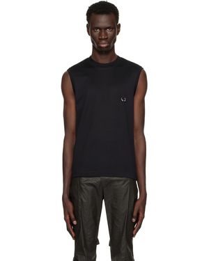 Mugler Pierced Tank Top - Black