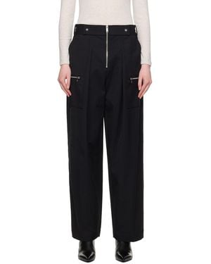 3.1 Phillip Lim Os Wide Leg Cargo Trousers - Black