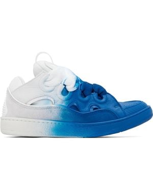 Lanvin Off- Spray Curb Trainers - Blue