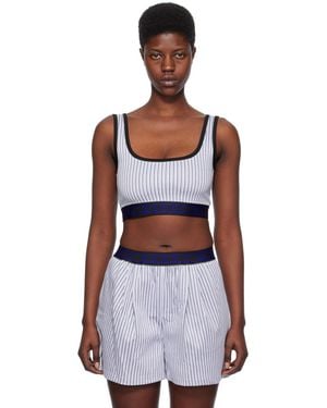 Marni Blue Striped Tank Top - Multicolour