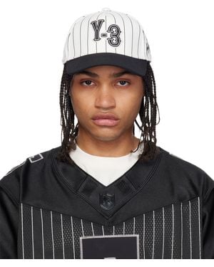 Y-3 Off- Pinstripe Cap - Black