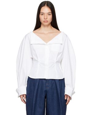 Jacquemus La Casaコレクション ホワイト La Chemise Barco シャツ