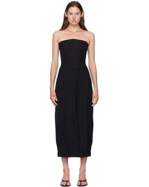 Vetements Upside-Down Tailored Pantadress Maxi Dress - Black