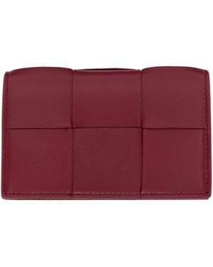Bottega Veneta Cassette Business Card Holder - Red