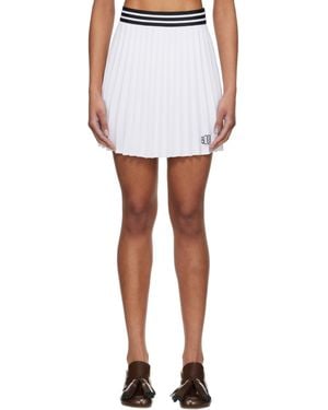 Bode Court Miniskirt - White