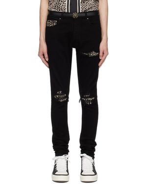 Amiri Leopard Mx1 Jeans - Black
