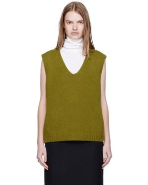ARCH THE Cashmere Knit Vest - Green