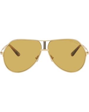Tom Ford ゴールド Rickie-02 サングラス - ブラック