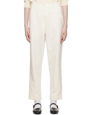 Margaret Howell Off- Tape Trousers - White