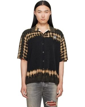 Amiri Khaki Ma Patch Tie Dye Knit Shirt - Black