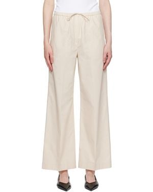 【関税込み】The Row ベージュ Lilas トラウザーズ The Row ベージュ Lilas トラウザーズ ナチュラル | Lyst