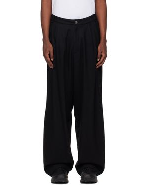 Hyein Seo Wide Wool Pants - Black