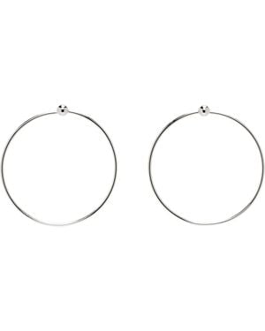 Justine Clenquet シルバー Marfa ピアス - ブラック