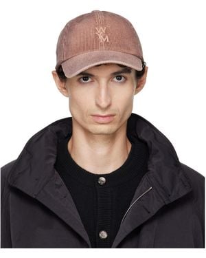 WOOYOUNGMI Corduroy Denim Logo Ball Cap - Black