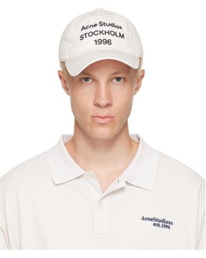 Acne Studios Off- '1996' Logo Baseball Cap - White