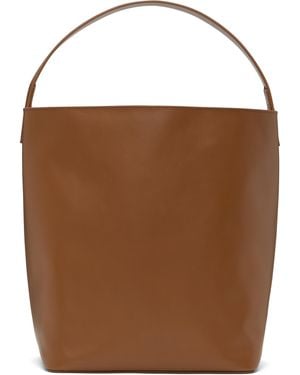 AURALEE Aeta Edition Leather Tote - Brown