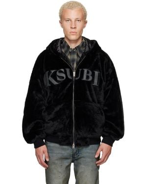 Ksubi Walkout Faux Fur Hooded Jacket - Black