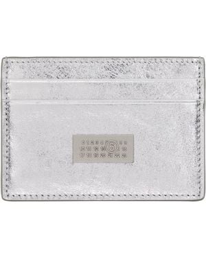 MM6 by Maison Margiela Numeric Leather Card Holder - Black
