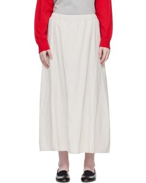Veilance Off- Carbene Sl Midi Skirt - White