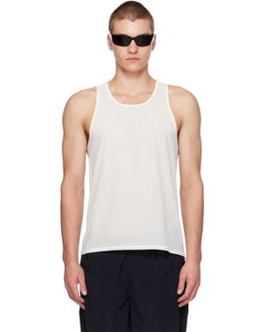 Literary Sport Off- Jude Running Tank Top - White