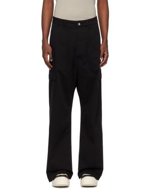 Rick Owens Porterville コットンツイル カーゴパンツ - ブラック