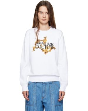 Versace Jeans Couture Screen-Printed Sweatshirt - White