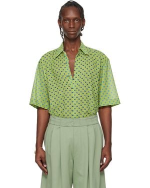 Dries Van Noten Sequinned Shirt - Green