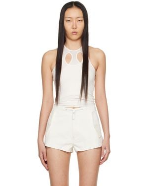 Dion Lee Off-white Mobius Loop Tank Top - Black
