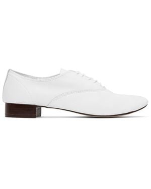 Repetto Chaussures Oxford Zizi Blanches - Noir
