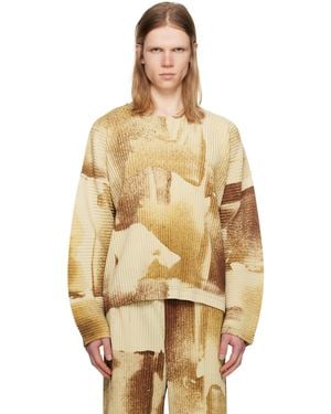 Homme Plissé Issey Miyake Wind Walk T-Shirt - Natural