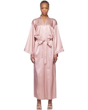 Blumarine ピンク ラインストーン ロゴ ガウン - マルチカラー
