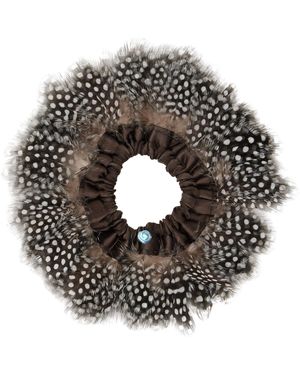 MERRMA Ssense Exclusive Feather Scrunchie - Black