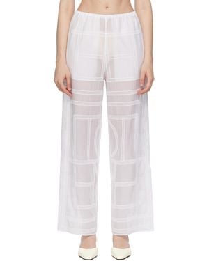 TOTEME Monogram Crochet Pj Lounge Trousers - Multicolour
