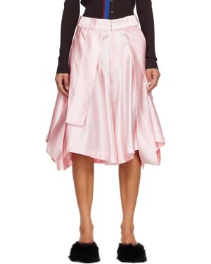 Abra Short Rose À Panneaux