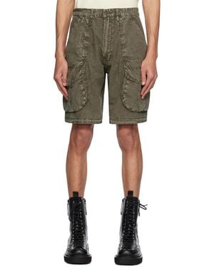 R13 Khaki Pocket Shorts - Green