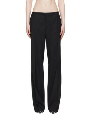 032c Office Attire' Loose Cut Suit Pants - Black